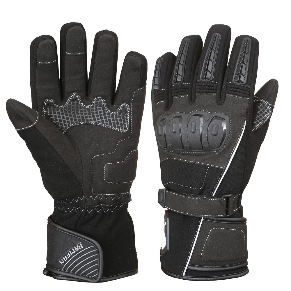 Motorbike Leather Gloves Black