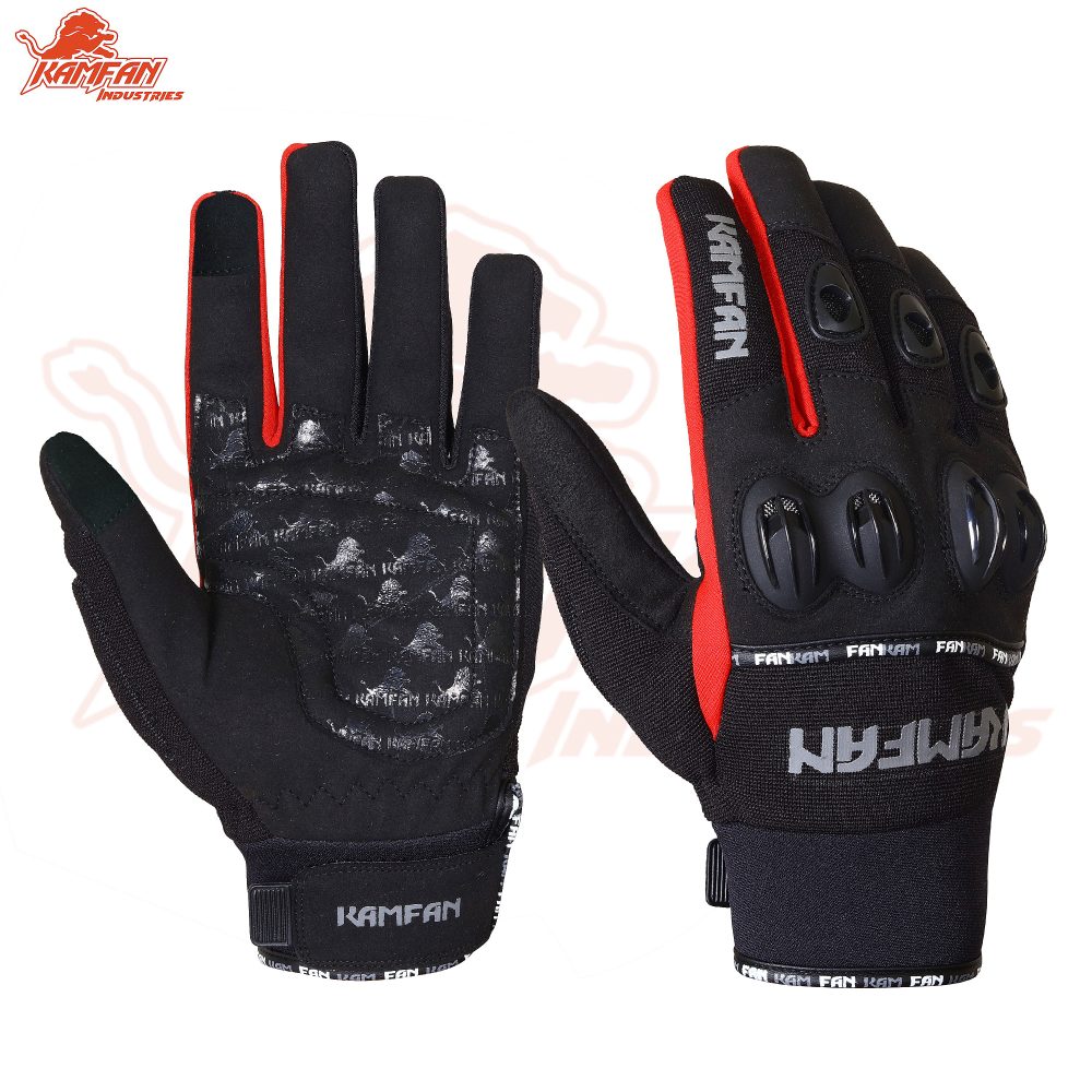 Motorbike Leather Gloves Black